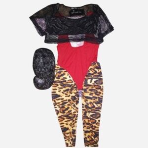 Glam Rock Wig & Costume Set Trickz N' Treatz